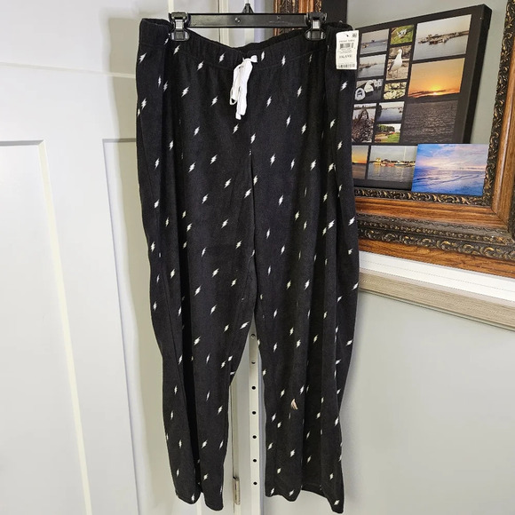 NWT Jenni lightening bolt fleece pants - Picture 1 of 5